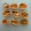 Natural Citrine Rough Uncut Gemstone 68.35 Carats 9 Pcs Golden Yellow Color VVS Clarity Jewelry Making & Faceting