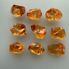 Natural Citrine Rough Uncut Gemstone 68.35 Carats 9 Pcs Golden Yellow Color VVS Clarity Jewelry Making & Faceting