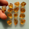 Natural Citrine Rough Uncut Gemstone 100.3 Carats 13 Pcs Golden Yellow Color VVS Clarity Lapidary & Jewelry Making