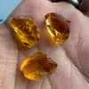 Natural Citrine Rough Uncut Gemstone 26.45 Carats 3 Pcs Golden Yellow Color VVS Clarity Jewelry Making & Lapidary