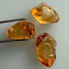 Natural Citrine Rough Uncut Gemstone 26.45 Carats 3 Pcs Golden Yellow Color VVS Clarity Jewelry Making & Lapidary