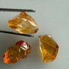 Natural Citrine Rough Uncut Gemstone 26.45 Carats 3 Pcs Golden Yellow Color VVS Clarity Jewelry Making & Lapidary