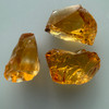 Natural Citrine Rough Uncut Gemstone 26.45 Carats 3 Pcs Golden Yellow Color VVS Clarity Jewelry Making & Lapidary