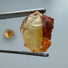 Natural Citrine Rough Uncut Gemstone 16.25 Carats 2 Pcs Golden Yellow Color VVS Clarity Faceting & Jewelry Making