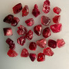 Natural Spinel Rough Uncut Gemstone 44.4 Carats 27 Pcs Hot Pink Color VVS Clarity Jewelry Making
