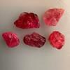 Natural Spinel Rough Uncut Gemstone 21.75 Carats 5 Pcs Hot Pink Color VVS Clarity Jewelry Making