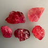 Natural Spinel Rough Uncut Gemstone 21.75 Carats 5 Pcs Hot Pink Color VVS Clarity Jewelry Making