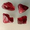 Natural Spinel Rough Uncut Gemstone 16.75 Carats 4 Pcs Hot Pink Color VVS Clarity Jewelry Making