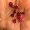 Natural Spinel Rough Uncut Gemstone 17.3 Carats 10 Pcs Hot Pink Color VVS Clarity Jewelry Making