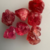 Natural Spinel Rough Uncut Gemstone 23.25 Carats 7 Pcs Hot Pink Color VVS Clarity Jewelry Making