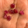 Natural Spinel Rough Uncut Gemstone 23.25 Carats 7 Pcs Hot Pink Color VVS Clarity Jewelry Making