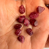 Natural Spinel Rough Uncut Gemstone 37.2 Carats 10 Pcs Hot Pink Color VVS Clarity Jewelry Making