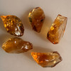 Natural Citrine Uncut Gemstone Rough 77.45 Carats 5 Pcs Bi-Color Golden Citrine | Faceting & Jewelry Making November Birthstone