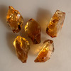 Natural Citrine Uncut Gemstone Rough 77.45 Carats 5 Pcs Bi-Color Golden Citrine | Faceting & Jewelry Making November Birthstone