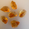 Natural Citrine Uncut Gemstone Rough 86.95 Carats 6 Pcs Deep Golden Yellow Color | Faceting & Jewelry Making November Birthstone