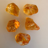 Natural Citrine Uncut Gemstone Rough 77.75 Carats 5 Pcs Deep Golden Yellow-Madeira Color | Faceting & Jewelry Making November Birthstone