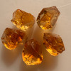 Natural Citrine Uncut Gemstone Rough 79.80 Carats 5 Pcs Deep Golden Yellow-Madeira Color | Faceting & Jewelry Making November Birthstone