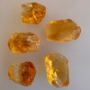 Natural Citrine Uncut Gemstone Rough 70.45 Carats 5 Pcs Deep Golden Yellow Color | Faceting & Jewelry Making November Birthstone