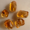 Natural Citrine Uncut Gemstone Rough 70.45 Carats 5 Pcs Deep Golden Yellow Color | Faceting & Jewelry Making November Birthstone