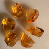 Natural Citrine Uncut Gemstone Rough 91.30 Carats 6 Pcs Deep Golden Yellow Color | Faceting & Jewelry Making November Birthstone