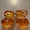 Natural Citrine Uncut Gemstone Rough 60.55 Carats 4 Pcs Deep Golden Yellow Color | Faceting & Jewelry Making November Birthstone