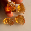 Natural Citrine Uncut Gemstone Rough 64.70 Carats 4 Pcs Deep Golden Yellow Color | Faceting & Jewelry Making November Birthstone