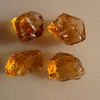 Natural Citrine Uncut Gemstone Rough 64.70 Carats 4 Pcs Deep Golden Yellow Color | Faceting & Jewelry Making November Birthstone