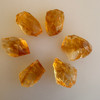 Natural Citrine Uncut Gemstone Rough 94.45 Carats 6 Pcs Deep Golden Yellow Color | Faceting & Jewelry Making November Birthstone