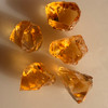 Natural Citrine Uncut Gemstone Rough 76.20 Carats 5 Pcs Deep Golden Yellow Color | Faceting & Jewelry Making November Birthstone