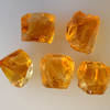Natural Citrine Uncut Gemstone Rough 77.45 Carats 5 Pcs Deep Golden Yellow Color | Faceting & Jewelry Making November Birthstone