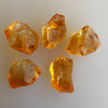 Natural Citrine Uncut Gemstone Rough 94.00 Carats 5 Pcs Deep Golden Yellow Color | Faceting & Jewelry Making November Birthstone