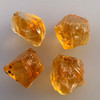 Natural Citrine Uncut Gemstone Rough 72.30 Carats 4 Pcs Deep Golden Yellow Color | Faceting & Jewelry Making November Birthstone
