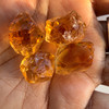 Natural Citrine Uncut Gemstone Rough 72.30 Carats 4 Pcs Deep Golden Yellow Color | Faceting & Jewelry Making November Birthstone
