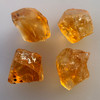 Natural Citrine Uncut Gemstone Rough 72.30 Carats 4 Pcs Deep Golden Yellow Color | Faceting & Jewelry Making November Birthstone