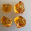 Natural Citrine Uncut Gemstone Rough 71.40 Carats 4 Pcs Deep Golden Yellow Color | Faceting & Jewelry Making November Birthstone