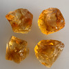 Natural Citrine Uncut Gemstone Rough 71.40 Carats 4 Pcs Deep Golden Yellow Color | Faceting & Jewelry Making November Birthstone