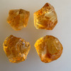 Natural Citrine Uncut Gemstone Rough 71.40 Carats 4 Pcs Deep Golden Yellow Color | Faceting & Jewelry Making November Birthstone