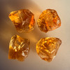 Natural Citrine Uncut Gemstone Rough 71.40 Carats 4 Pcs Deep Golden Yellow Color | Faceting & Jewelry Making November Birthstone