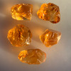 Natural Citrine Uncut Gemstone Rough 92.15 Carats 5 Pcs Deep Golden Yellow Color | Faceting & Jewelry Making November Birthstone