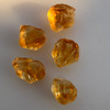 Natural Citrine Uncut Gemstone Rough 94.00 Carats 5 Pcs Deep Golden Yellow Color | Faceting & Jewelry Making November Birthstone