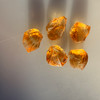 Natural Citrine Uncut Gemstone Rough 94.00 Carats 5 Pcs Deep Golden Yellow Color | Faceting & Jewelry Making November Birthstone