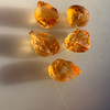 Natural Citrine Uncut Gemstone Rough 94.00 Carats 5 Pcs Deep Golden Yellow Color | Faceting & Jewelry Making November Birthstone