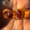 Natural Citrine Uncut Gemstone Rough 40.50 Carats 2 Pcs Deep Golden Yellow Color | Faceting & Jewelry Making November Birthstone
