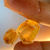 Natural Citrine Uncut Gemstone Rough 44.90 Carats 2 Pcs Deep Golden Yellow Color | Faceting & Jewelry Making November Birthstone