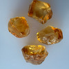 Natural Citrine Uncut Gemstone Rough 82.10 Carats 4 Pcs Deep Golden Yellow Color | Faceting & Jewelry Making November Birthstone
