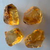 Natural Citrine Uncut Gemstone Rough 82.10 Carats 4 Pcs Deep Golden Yellow Color | Faceting & Jewelry Making November Birthstone