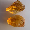 Natural Citrine Uncut Gemstone Rough 43.45 Carats 2 Pcs Deep Golden Yellow Color | Faceting & Jewelry Making November Birthstone