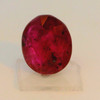 Natural Ruby Precious Gemstone | 8x7mm Oval Facet Cut SI1 Clarity Burgundy Red Color 2.06 Carat Loose Stone | July Birthstone