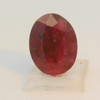 Natural Ruby Precious Gemstone | 7x5mm Oval Facet Cut SI Clarity Scarlet Red Color 1.23 Carat Loose Stone | July Birthstone