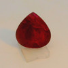 Natural Ruby Precious Gemstone | 9x9mm Pear Facet Cut SI1 Clarity Burgundy Red Color 2.98 Carat Loose Stone | July Birthstone